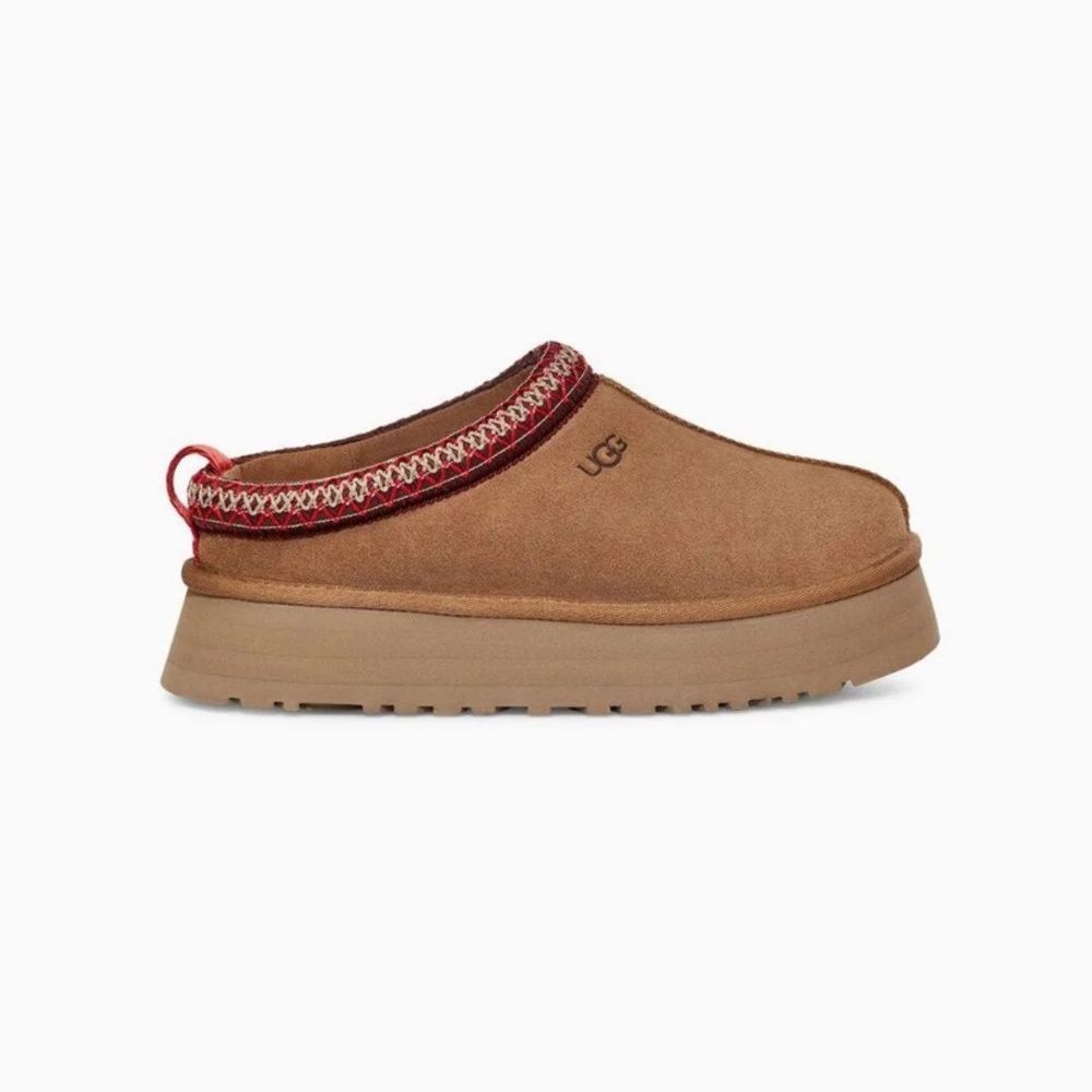 NWT UGG Tazz Platform Mule Slipper Clog Chestnut Women’s Size 8 - Picture 2 of 15